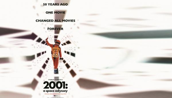 The 50th anniversary poster for 2001: A Space Odyssey