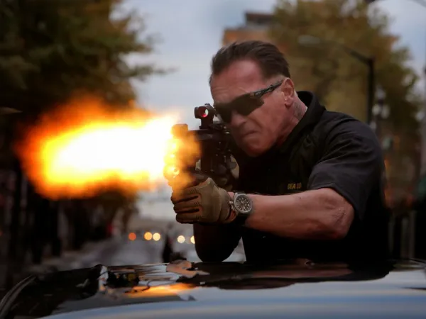 Arnold Schwarzeneggeer in Sabotage