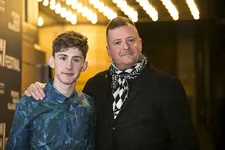 Ffion O’Shea and John Butler at the Handome Devil première.