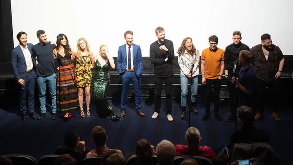 The cast of Beats take to the stage at the closing gala