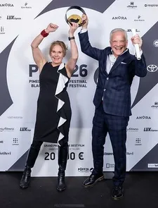 Hlín Jóhannesdóttir and Hilmar Oddsson with the Grand Prix
