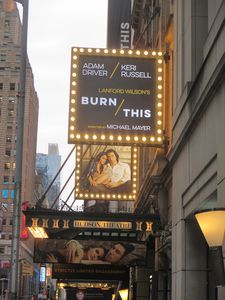 Adam Driver and Keri Russell starred on Broadway in Lanford Wilson’s Burn This, directed by Michael Mayer