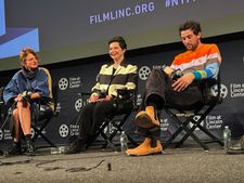 Alice Rohrwacher with Isabella Rossellini and Josh O'Connor