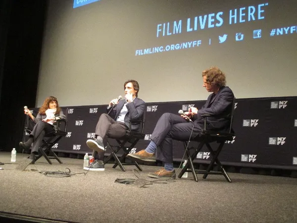 Amy Taubin with Noah Baumbach and Jake Paltrow