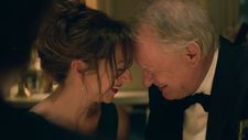 Anja (Andrea Bræin Hovig) with Tomas (Stellan Skarsgård): “She’s so proud and I love that she’s not shocked.”