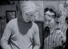 Barbara Rubin shot Bob Dylan's Screen Test at the Factory: "I love the picture with Andy Warhol with the light. Yes, he was behind the camera sometimes."