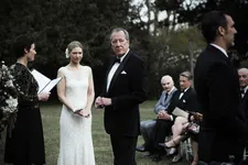 Anna (Anna Torv) marrying Henry with Christian getting the look from his father