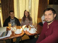 Anton Honik and Miri-Ann Beusche with Parents director Christian Tafdrup