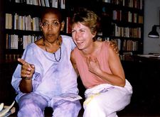 Audre Lorde with Dagmar Schultz: “My intention was to show Audre onstage and offstage, to capture her personality and her personal life here.”