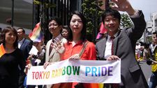 Aya Kamikawa at Tokyo Rainbow Pride