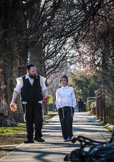 Menashe Lustig and Ruben Niborski as father and son in the film. Alex Lipschultz: ' The starting point of this film was that Josh wanted to make a portrait of the Hasidic community that felt really intimate and immediate and in some ways warm rather than more distant and critical and aloof which has really been the MO of most films about this community'