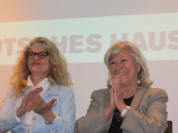Barbara Sukowa with Margarethe von Trotta