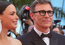 Michel Hazanavicus and Bérénice Bejo at the Cannes opening night with the directors zombie satire Final Cut