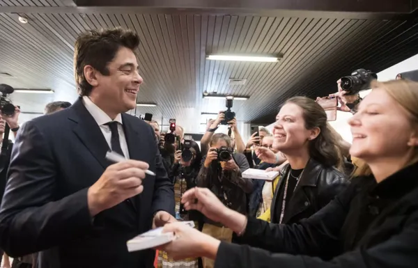Signing on for the fans - Benicio Del Toro at Karlovy Vary International Film Festival