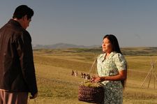 Benicio Del Toro as Jimmy P with Misty Upham as Jane: "Jimmy didn't go back to the reservation."
