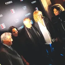 Tony Bennett, Johanna Bennett, Robert De Niro, Mandy Ward, Grace Hightower on the red carpet.