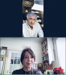 Bernard-Henri Lévy with Anne-Katrin Titze on the summer of 2023 filmic diary Glory To The Heroes: “The point of view of a writer and a philosopher who traveled to the frontline.”