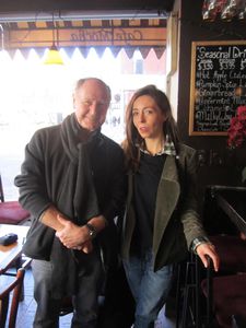 Bill Raymond with Anne-Katrin Titze in the East Village
