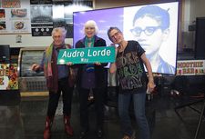 Audre Lorde Way with Blanche Wiesen Cook, Clare Coss and Melinda Goodman