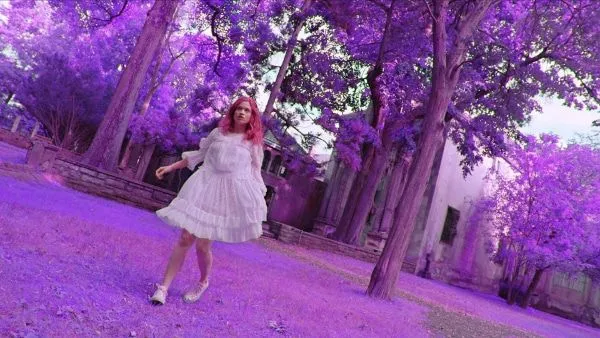 Tilda (Sarah Hay) in a PCP trance in Braid