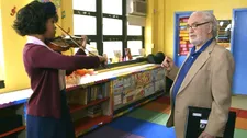 "Brianna used Joe's violin to audition for performing arts high schools and she got into her first choice which is Talent Unlimited."