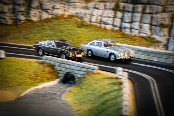 James Bond 007 Scalextric in action