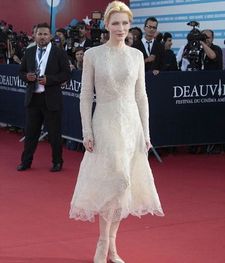 Cate Blanchett on the Deauville red carpet: "I may peddle in fantasy for a living but as Woody so frequently said during the shoot, we all engage in fantasy. It is part of being human ..."