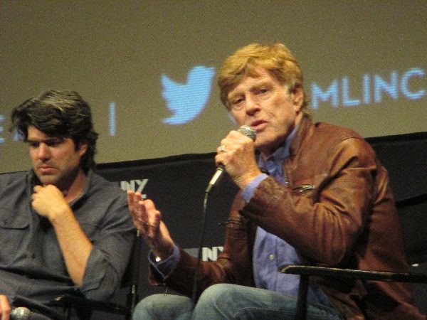 JC Chandor with Robert Redford (Our Man), who decides to shave