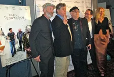 For No Good Reason premiere Charlie Paul, Tom Bernard, Ralph Steadman, Michael Barker and Lucy Paul in New York