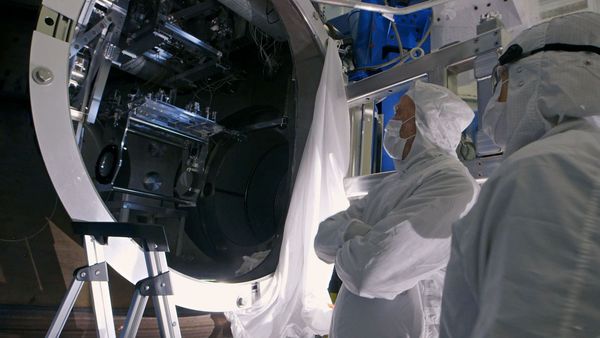 Chasing Einstein - Dr Barry C Barrish inspects the LIGO detector