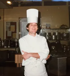 Rebecca Halpern on Chef Charlie Trotter: “He was tired of mesclun, for example. What did he do? He worked with farmer Lee Jones to invent microgreens.”