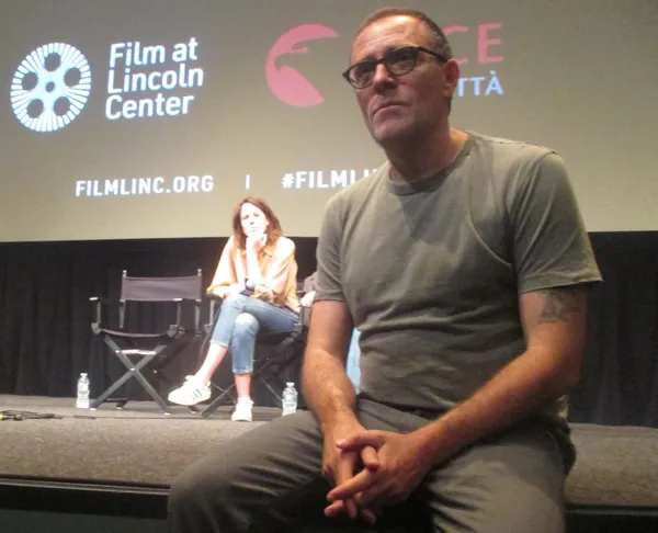 Chiara Martegiani with Laughing (Ride) director Valerio Mastandrea on crying: "For me it's a nightmare."
