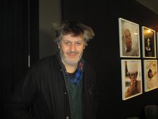 Christophe Honoré with the Federico Fellini photo exhibition at the Walter Reade Theater, Lincoln Center