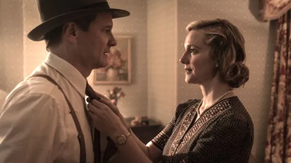 Colin Firth and Laura Linney in Genius