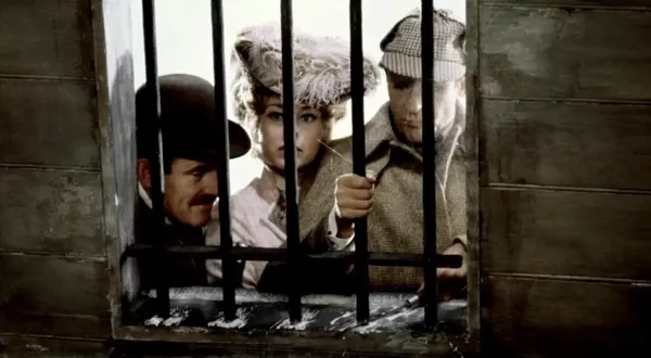 Colin Blakely and Gabrielle Valladon with Robert Stephens in The Private Life Of Sherlock Holmes