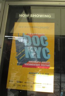 DOC NYC poster at the IFC Center