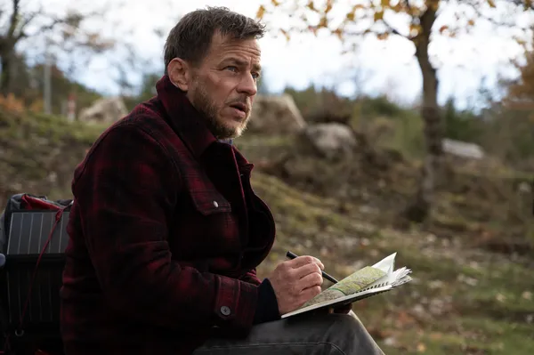 Tom Wlaschiha in Damned If You Do, Damned If You Don't. He says of filmmaker Gianni Di Gregorio: He has such a positive outlook on life and such an optimistic and fond look towards his characters. That's what I really love'