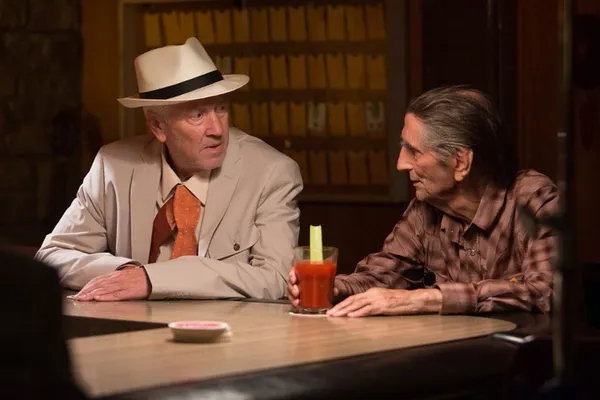 David Lynch and Harry Dean Stanton in Lucky