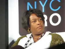 Karen Arikian on Pennebaker Career Achievement Award recipient Dawn Porter: “We’re thrilled and she was so enthusiastic and she is also letting us see an excerpt from her up-and-coming film on Cirque du Soleil …”