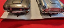 Detail of the front of the James Bond 007 Scalextric cars