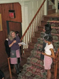 Dr. Amanda Foreman with Amma Asante and Gugu Mbatha-Raw: "She comes of age as one of the most important legal cases takes place in Great Britain."