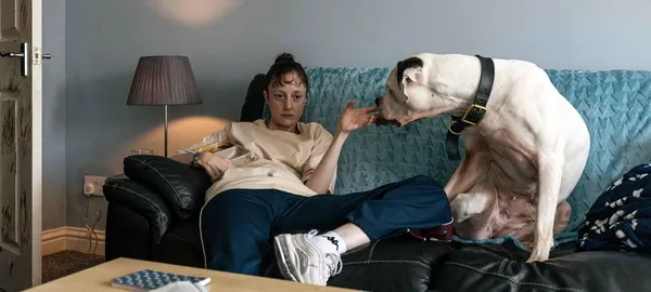 Dixie with co-star Brenda Blethyn in Dragonfly