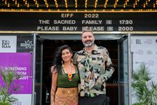 Carmen and Borja at The Sacred Family world premiere at Edinburgh International Film Festival