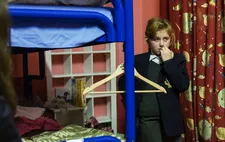  Ellie-Rose in her dorm room at Headfort