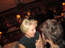 Emma Thompson sharing a laugh with our host Peggy Siegal