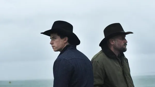 Finnegan Oldfield and François Damiens