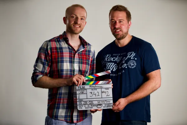 Fionn and Toby get ready to go