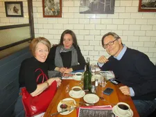 First Time Fest Jurors - Stephanie Zacharek, Nicholas Haden-Guest and Anne-Katrin Titze deliberating