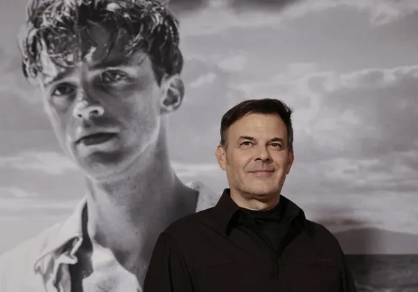François Ozon, in front of a still of Meursault in The Stranger: I had this character in my head of a young man who is at odds with the world''
