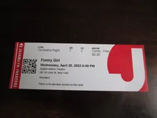 Anne-Katrin Titze's Funny Girl press ticket